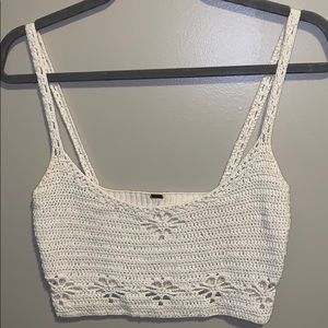 FREE PEOPLE crochet crop